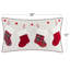Decorative Christmas Applique Throw Pillow Cover 12x20 Inch