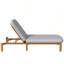 Chaise longue réglable pour l'extérieur avec coussins épais et dossier à 3 positions pour la détente sur le patio ou la piscine-728906829