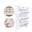 Armoire de rangement à chaussures Surface Shaker avec 2 tiroirs - Blanc mat