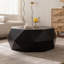 Table basse de 38 po à motif tridimensionnel en relief de style rétro américain-1072205331