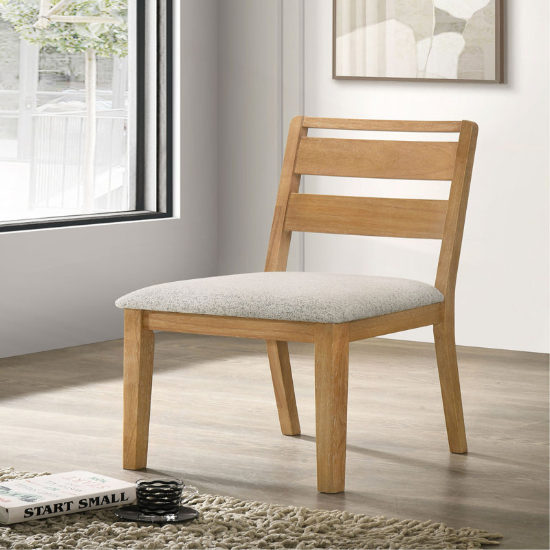 Ensemble de 2 chaises de salle à manger à dossier échelle