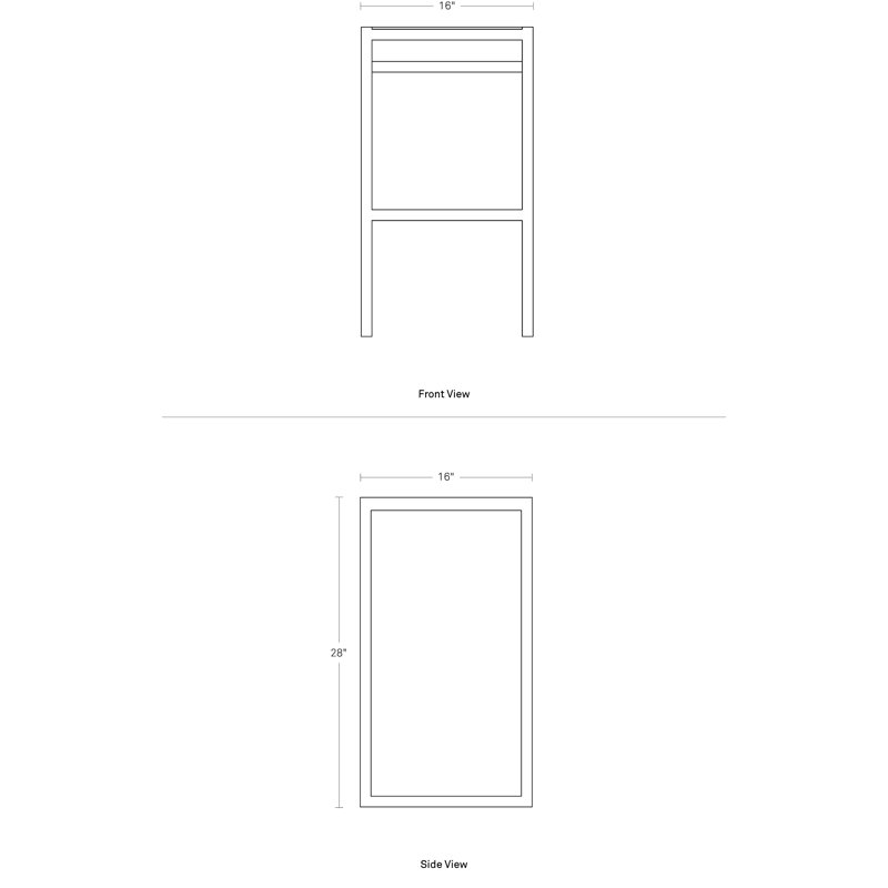 White Powder-Coated Aluminum Outdoor Barstool