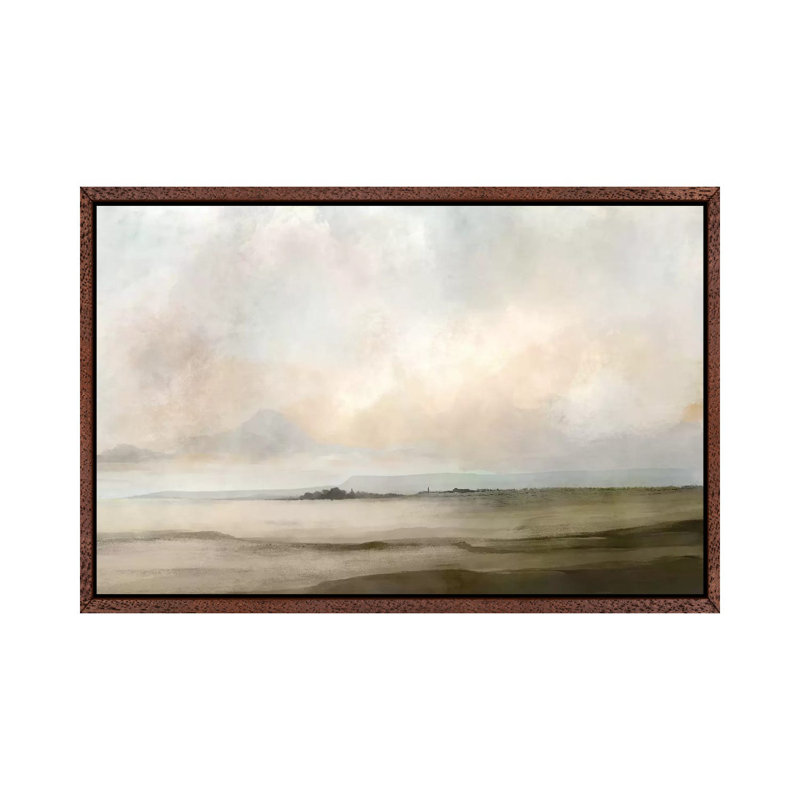 Print on Canvas, 101.6 cm H x 152.4 cm W x 4.445 cm D, Brown Floater Framed