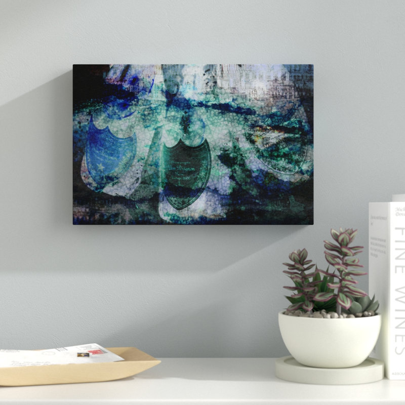 Champagne Champagne - Impression sur toile, H 36 po x l 54 po x P 1,5 po