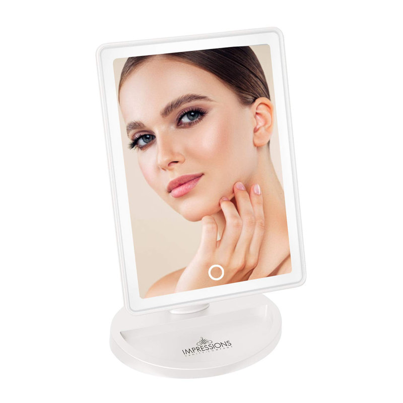 Miroir de maquillage tactile Touch Infinity, Blanc