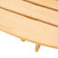 Table de pique-nique pour 6 personnes avec trou pour parasol et 3 bancs intégrés - Étanche, imperméable, bois naturel pour l'extérieur, bancs spacieux, porche de jardin-262383363
