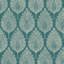 Graham & Brown Flame Leaf Teal Wallpaper-2059916068