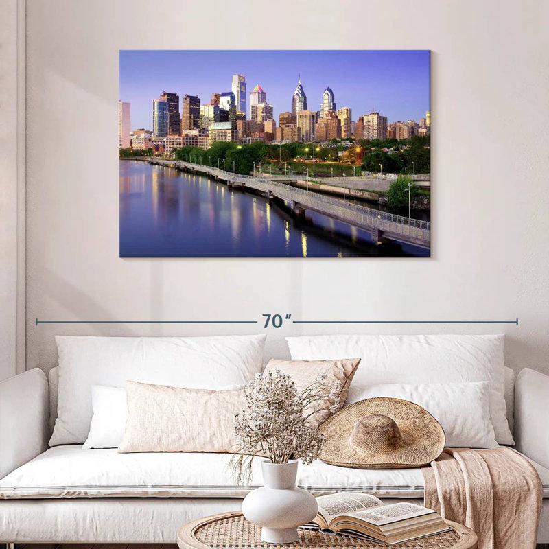Sireci Philadelphia At Blue Hour, 30" H x 45" W
