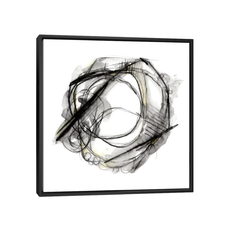 « bourdons abeille flight ii », reproduction sur toile, H 18 po x l 18 po x P 1,5 po, Toile avec cadre noir, Pas de tapis
