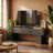 63" Farmhouse TV Stand, Long TV Console Table, Entertainment Center for 55/60/65 Inch TV-1007245138