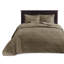 Ensemble de literie réversible pour grand lit en moka, style chalet confortable