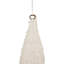 9.5" Silver And White Sequin With Glitter Icicle Christmas Ornament
