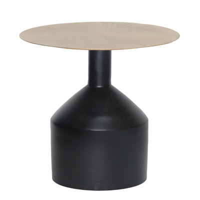 Table d'appoint Filberte, noir / or