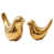 2Pcs Gold Birds