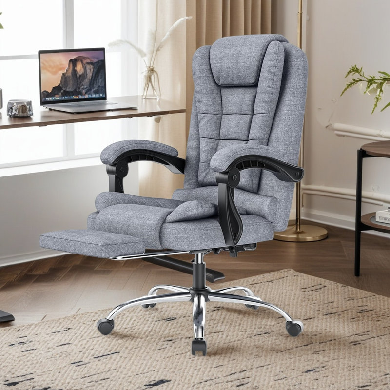 Executive Chair, Fabric, Gray