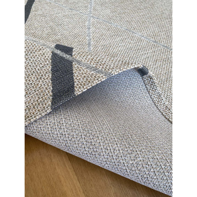 Tapis en coton Laurim, Tapis de couloir 3 pi 3 po x 9 pi 10 po