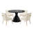 Magallanes 4 - Person Round Table Dining Set with Velvet Dining Chairs-1546479244-1546479283