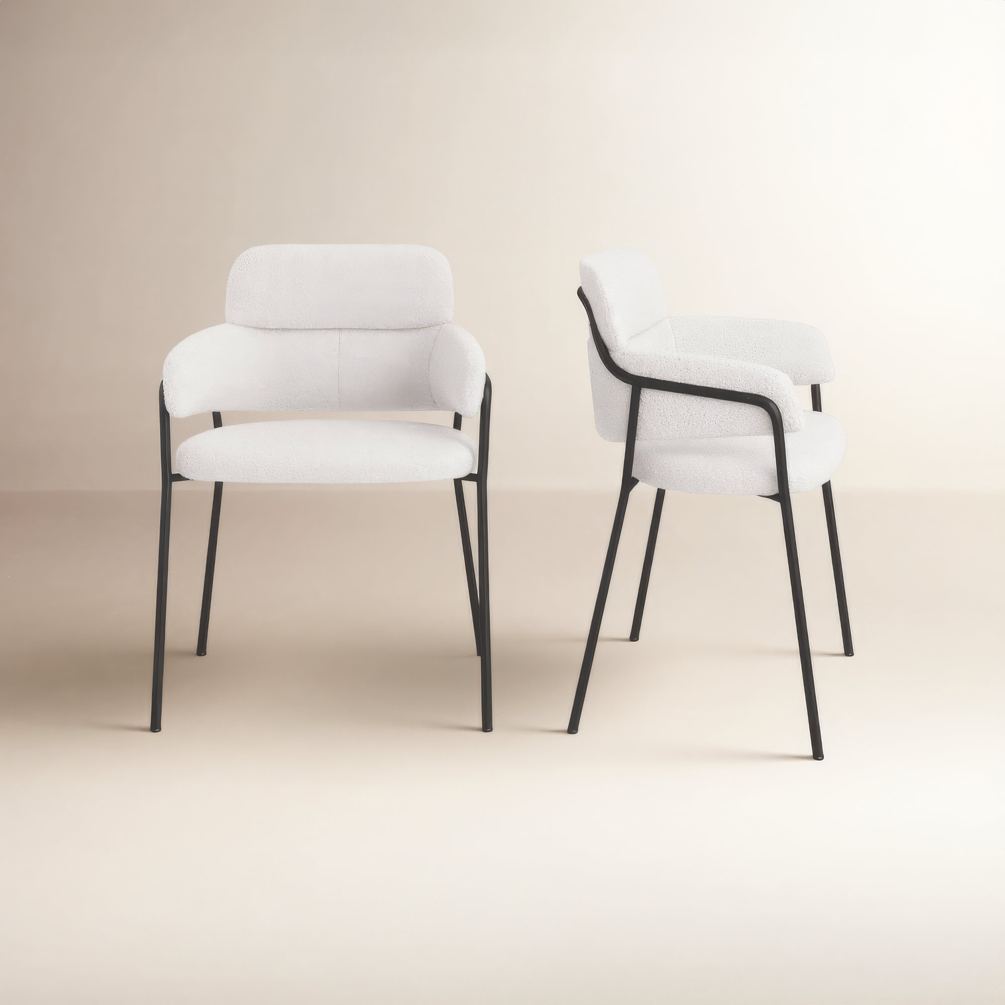 Kiku Arm Chair, White