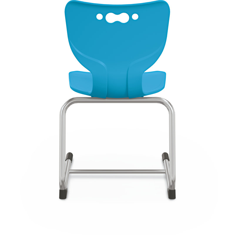 Chaise de classe en porte-à-faux Hierarchie, Bleu, Chaise 18 po