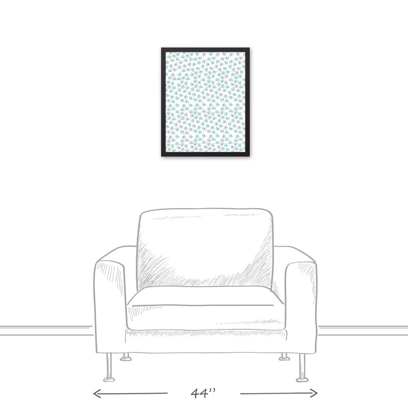 Scatter, art encadré, H 21,75 po x l 17,75 po x P 1,75 po