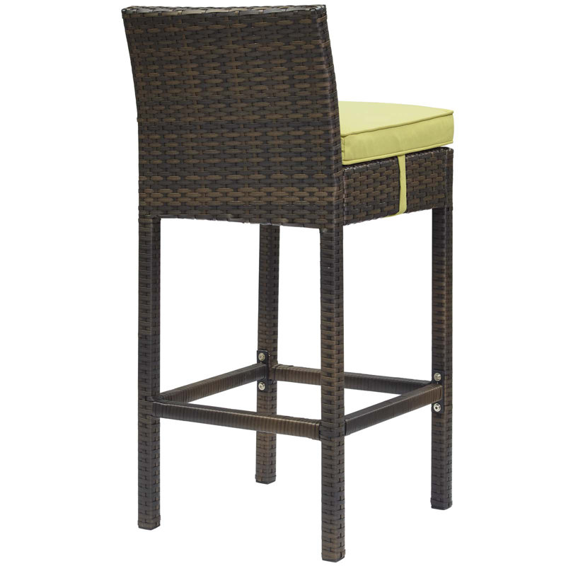 Tabouret de bar Havenside Home Bocabec, Péridot, Brun