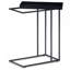 Garner - Table d'appoint à plateau en C - noir