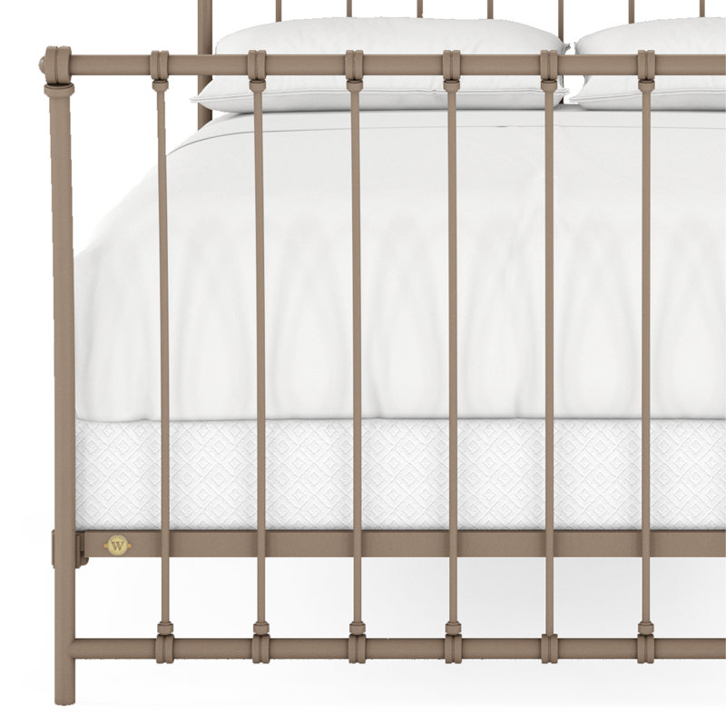 142 Altro Bed | Complete Sleigh, Bronze, Queen