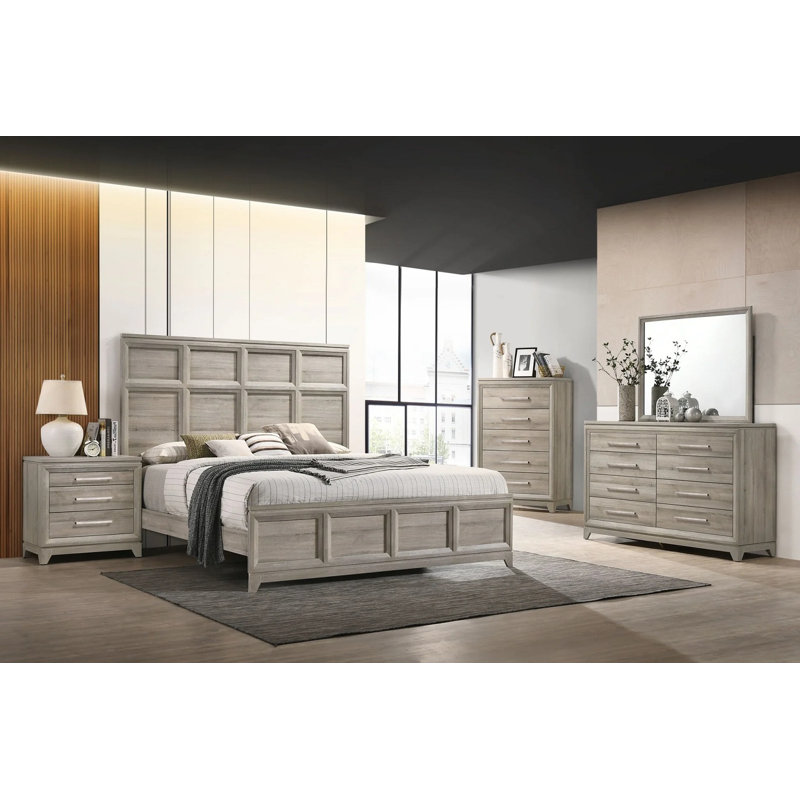 Ensemble de chambre avec grand lit 5 pièces Callington