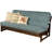 Aspen Frame-Reclaim Mocha Finish-Futon Frame Set with Mattress, Foldable Futon Frame with Sturdy Wood Build, Living Room Futon Frame with Mattress, Versatile Design-669223193-669223199