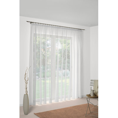 Curtain Annika, semi-transparent, with pleat tape 1:2.5