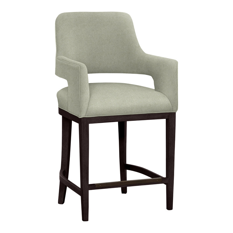 Tabouret de bar et de comptoir Josie, Espresso, Parchemin 8794, Tabouret de comptoir (siège d'une hauteur de 26,5