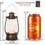 Lanterne brune rétro avec télécommande - 8 po