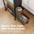 Rustic Narrow Side Table With 5 Storage Units, Slim Nightstand With Drawers, Shelves, And Pocket For Bedside Or Sofa, 7''D X 17''W X 35''H
