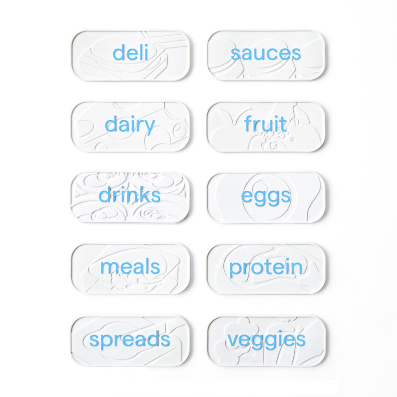 YouCopia® ReStickable™ Fridge Labels, 10-Piece Set