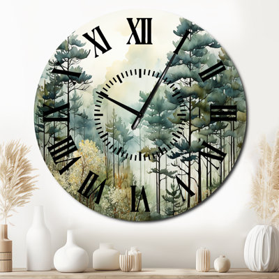Horloge murale Tonalis Whispering Pines Pointillism I