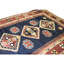 High-Quality Hand-Knotted Navy And Rust Area Rug