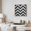 Motif abstrait à chevron abstrait IV, reproduction d'art non encadrée