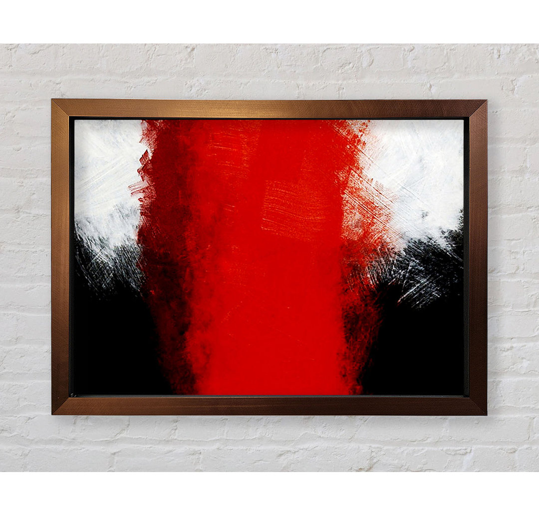 Gerahmtes Wandbild Whirlwind Red