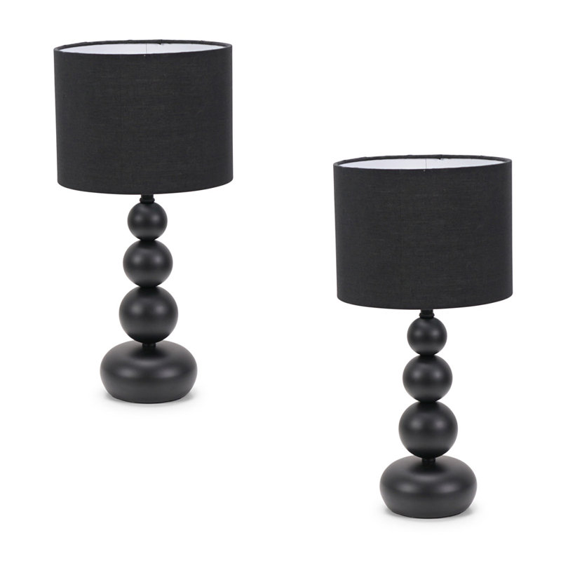 Picacho Metal Table Lamp, Black, Black
