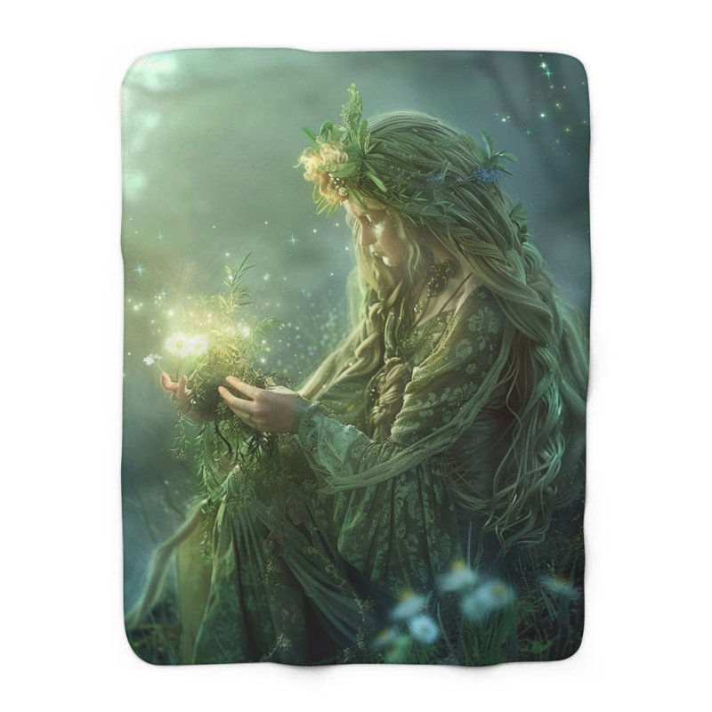 Enchanted Grove Gatherings - 1 pièce Sherpa Premium - impression d'art luxueux, Simple