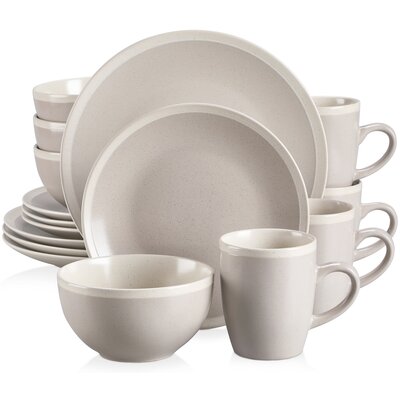 Seesami 16 Piece Dinnerware Set, Service For 4 -  Vancasso, VC-SEESAMI-LG-SL