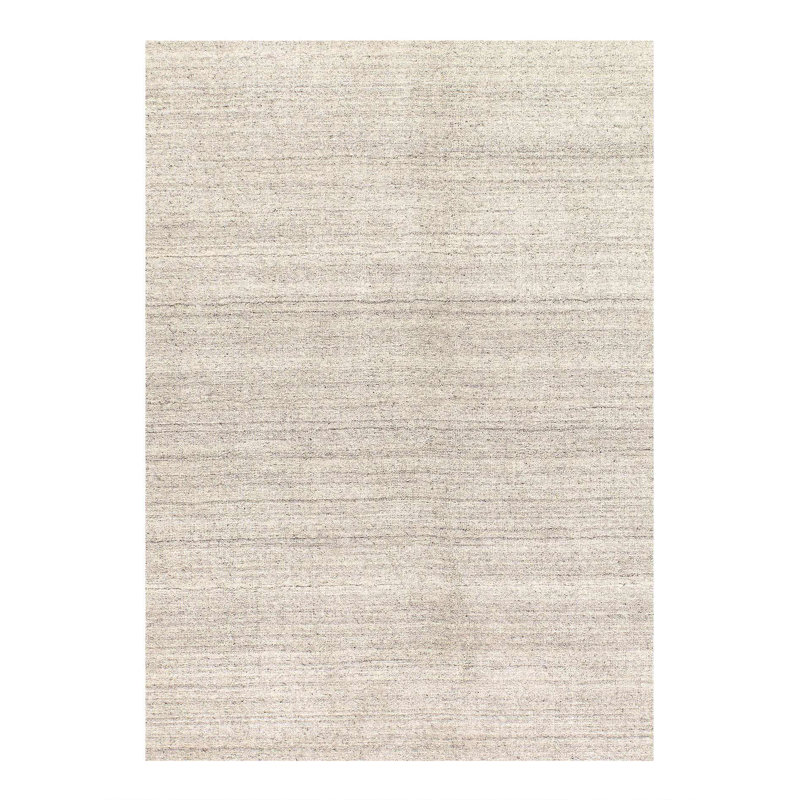 Tapis gris en coton / laine Xaiya