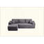 Canapé modulaire Cloud avec méridienne en forme de L et poches latérales, conception modulaire moderne, assise profonde, canapé rembourré pour le salon / la chambre à coucher, aucun assemblage requis (tissu moelleux), orienté vers la gauche-966098206-966098207