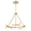 Minka Lavery Zill - lustre 6 lumières à DEL au fini or lys-103550194