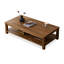 Table basse brune en bois massif brun-91831566