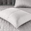 Coussins décoratifs de luxe luxueux gris double / grand - 2 taies décoratives douces et moelleuses