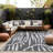 Aldo Floral Gray/White Indoor/Outdoor Rug-1052475475