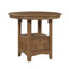 Ensemble de salle à manger à hauteur de comptoir moderne avec table extensible et base de rangement-1856466245