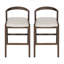 Tabouret de bar d'intérieur en bois d'hévéa Balmain, ensemble de 2-710447157