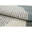 Hand Knotted Striped Area Rug in Silver/Gray/Blue-930682894